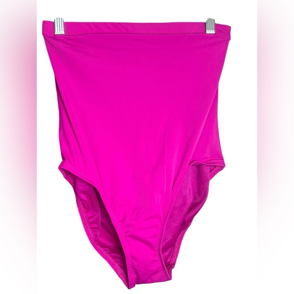 SPANX High-Waist Bikini Bottoms in Bright Pink